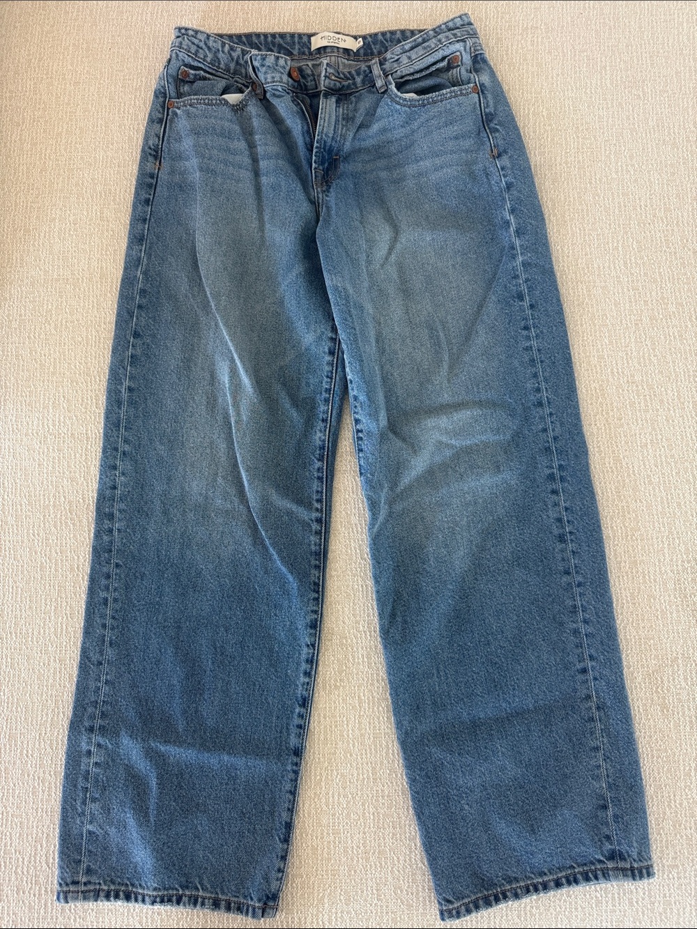 Classic Women's Bootcut Jeans in Medium Blue Denim